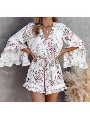 #7 VICI Floral Romper size medium